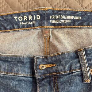 Torrid Perfect Boyfriend Ankle Vintage Stretch